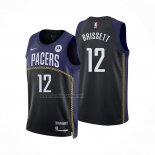 Camiseta Indiana Pacers Oshae Brissett #12 Ciudad 2022-23 Azul