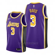 Camiseta Los Angeles Lakers Anthony Davis #3 Statement Violeta