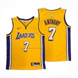 Camiseta Los Angeles Lakers Carmelo Anthony #7 Icon Amarillo