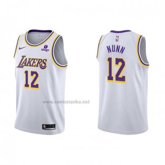 Camiseta Los Angeles Lakers Kendrick Nunn #12 Association 2021-22 Blanco