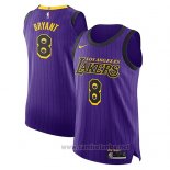 Camiseta Los Angeles Lakers Kobe Bryant #8 Ciudad 2018-19 Violeta