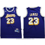 Camiseta Los Angeles Lakers Lebron James #23 Azul