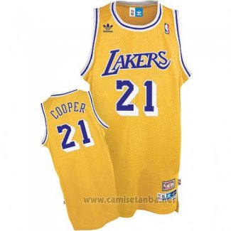 Camiseta Los Angeles Lakers Michael Cooper #21 Retro Amarillo