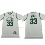 Camiseta Manga Corta Boston Celtics Larry Bird NO 33 Blanco