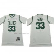 Camiseta Manga Corta Boston Celtics Larry Bird NO 33 Blanco