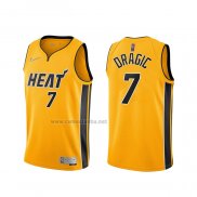 Camiseta Miami Heat Goran Dragic #7 Earned 2020-21 Oro