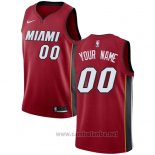 Camiseta Miami Heat Personalizada 17-18 Rojo