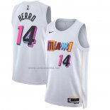 Camiseta Miami Heat Tyler Herro #14 Ciudad 2022-23 Blanco