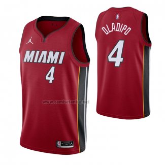 Camiseta Miami Heat Victor Oladipo #4 Statement 2020-21 Rojo