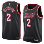 Camiseta Miami Heat Wayne Ellington #2 Classic 2018 Negro