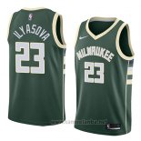 Camiseta Milwaukee Bucks Ersan Ilyasova #23 Icon 2018 Verde