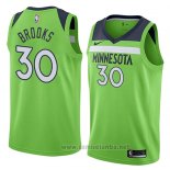 Camiseta Minnesota Timberwolves Aaron Brooks #30 Statement 2018 Verde
