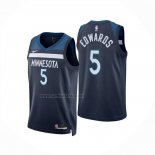 Camiseta Minnesota Timberwolves Anthony Edwards NO 5 Icon 2024-25 Azul