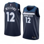 Camiseta Minnesota Timberwolves C. J. Williams #12 Icon 2018 Azul