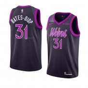 Camiseta Minnesota Timberwolves Keita Bates-Diop #31 Ciudad 2018-19 Violeta