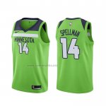 Camiseta Minnesota Timberwolves Omari Spellman #14 Statement Verde