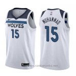 Camiseta Minnesota Timberwolves Shabazz Muhammad #15 Association 2017-18 Blanco