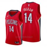 Camiseta New Orleans Pelicans Brandon Ingram #14 Statement Rojo