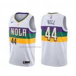 Camiseta New Orleans Pelicans Solomon Hill #44 Ciudad Blanco