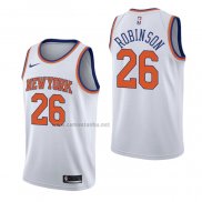 Camiseta New York Knicks Mitchell Robinson #26 Association Blanco