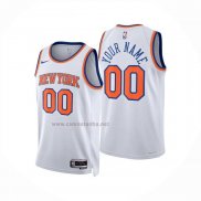 Camiseta New York Knicks Personalizada Association 2024-25 Blanco