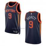 Camiseta New York Knicks RJ Barrett #9 Statement 2022-23 Negro