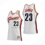 Camiseta Nino Cleveland Cavaliers LeBron James #23 Mitchell & Ness 2003-04 Blanco