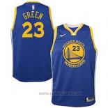 Camiseta Nino Golden State Warriors Draymond Green #23 2018 Azul