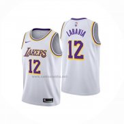 Camiseta Nino Los Angeles Lakers Jake LaRavia NO 12 Association 2025-26 Blanco