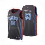 Camiseta Oklahoma City Thunder Mike Muscala #33 Ciudad 2022-23 Gris