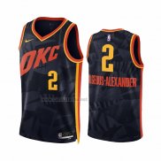 Camiseta Oklahoma City Thunder Shai-Gilgeous Alexander #2 Ciudad 2023-24 Negro