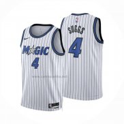 Camiseta Orlando Magic Jalen Suggs NO 4 Association 2025-26 Blanco