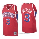 Camiseta Philadelphia 76ers Allen Iverson #3 Retro 1996-97 Rojo