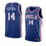 Camiseta Philadelphia 76ers Anthony Brown #14 Icon 2018 Azul