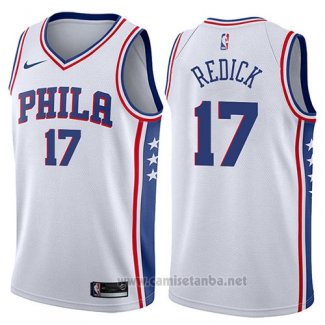 Camiseta Philadelphia 76ers JJ Redick #17 Swingman Association 2017-18 Blanco