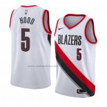 Camiseta Portland Trail Blazers Rodney Hood #5 Association 2018 Blanco