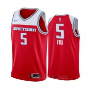 Camiseta Sacramento Kings De'aaron Fox #5 Ciudad 2019-20 Rojo