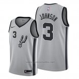 Camiseta San Antonio Spurs Keldon Johnson #3 Statement 2019-20 Gris