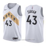 Camiseta Toronto Raptors Pascal Siakam #43 Ciudad 2018 Blanco