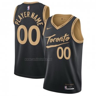 Camiseta Toronto Raptors Personalizada Ciudad 2020-21 Negro