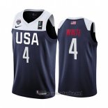 Camiseta USA Derrick Blanco #4 2019 FIBA Basketball World Cup Azul