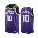 Camiseta Utah Jazz Joey Hauser #10 Classic 2023-24 Violeta