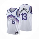 Camiseta Utah Jazz Walter Clayton Jr NO 13 Association 2025-26 Blanco