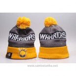 Gorro Beanie Golden State Warriors Gris Amarillo