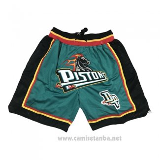 Pantalone Detroit Pistons Just Don 2019 Verde