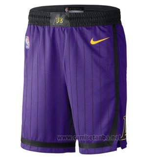 Pantalone Los Angeles Lakers Ciudad 2018-19 Violeta