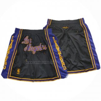 Pantalone Los Angeles Lakers Mitchell & Ness Just Don Negro