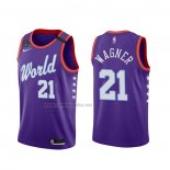 Camiseta 2020 Rising Star Moritz Wagner #21 World Violeta