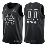 Camiseta All Star 2018 Detroit Pistons Nike Personalizada Negro