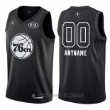 Camiseta All Star 2018 Philadelphia 76ers Nike Personalizada Negro